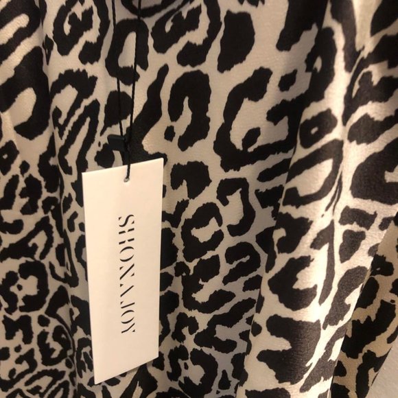 NWT Shona Joy Cowl Neck Mini Dress - Leopard Print - Size US 6 - Picture 6 of 7